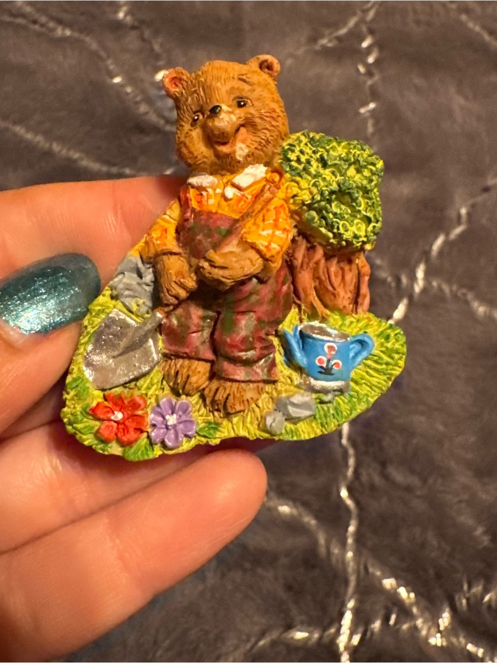 Gardening Bear Fridge Vintage Magnet Home Decor Kitchen Decor Grannycore